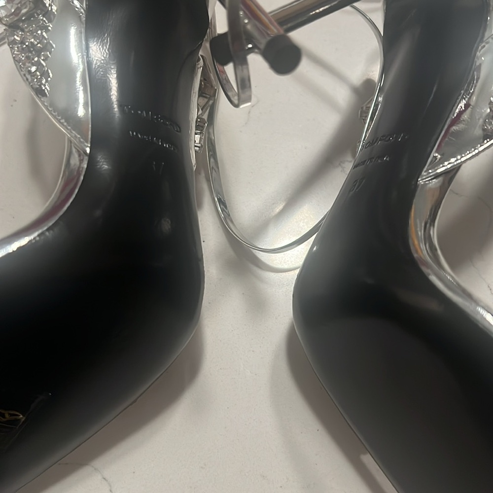 TOM FORD Metallic Crystal Ankle-Tie Sandals BRAND NEW Never WORN - Picture 4 of 4